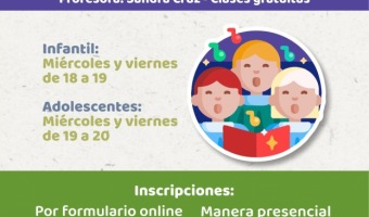 SE ABRE LA INSCRIPCIN AL CORO MUNICIPAL DE NIOS Y ADOLESCENTES VOCES DEL MAR